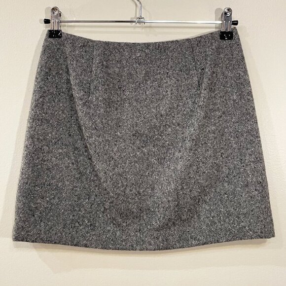 Last Chance! New Madewell x Sézane Léonie Wool Blend Mini Skirt Grey 0, XS fit - Picture 5 of 9